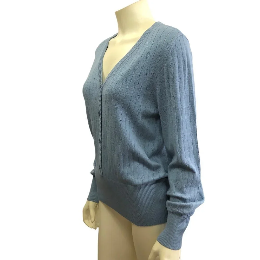 DESIGN 365 WOMEN'S BUTTON FRONT HENLEY PULLOVER SWEATER SIZE L NEW‎ WITH TAG